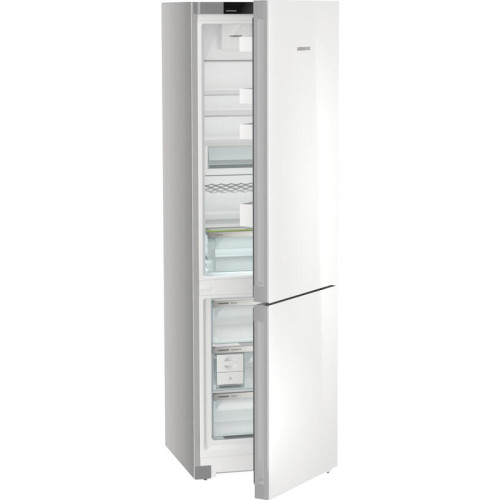 Холодильники LIEBHERR/ Plus, EasyFresh, МК NoFrost, 3 контейнера МК, в. 201,5 см, ш. 60 см, класс ЭЭ A++, внутренние ручки, белое стекло