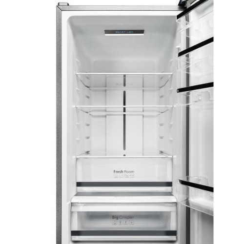 Холодильник Delonghi/ Холодильник Delonghi, отдельностоящий, ВхШхГ 1950х600х658 мм, объем 344 (235+109) л, сенсорное управление, Total Frost Free, Fresh Zone, контроль влажности, суперохлаждение, суперзамораживание, LED освещение, инверторный компрессор, 