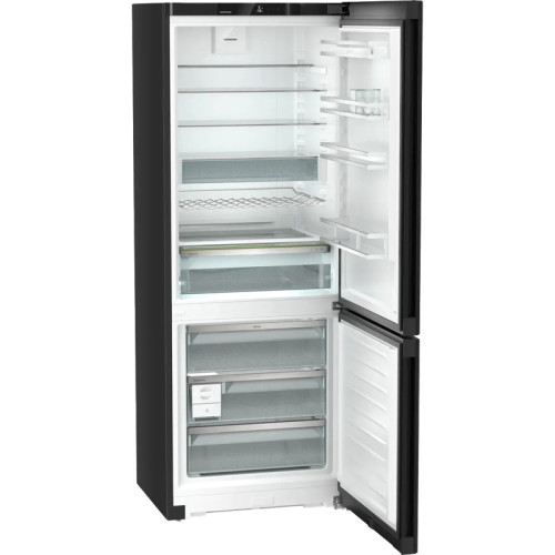 Холодильники LIEBHERR/ Plus, EasyFresh, МК NoFrost, 3 контейнера МК, в. 201,5 см, ш. 75 см, класс ЭЭ A++, внутренние ручки,цвет Black Steel,полезный объём: 474 л (346 л + 128 л)