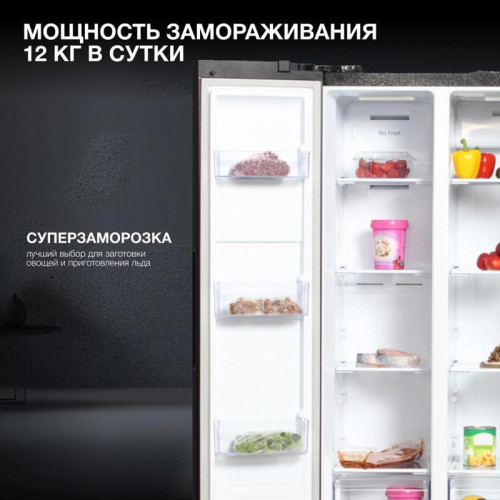 Холодильник Hyundai CS4505F 2-хкамерн. черная сталь Холодильник Hyundai CS4505F 2-хкамерн. черная сталь
