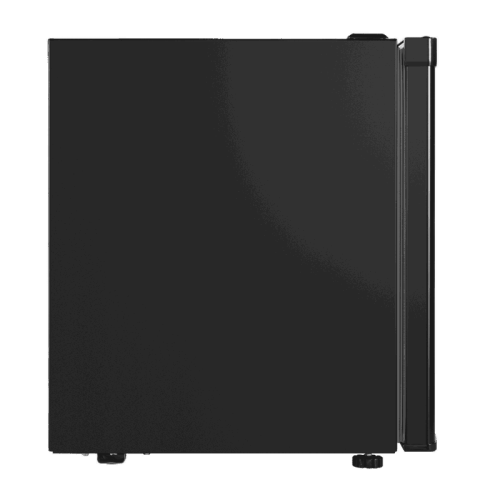 Холодильник MAUNFELD MFF50B DeFrost, стандартный компрессор, полезный объем 46 л, механическое управление, установка вплотную к стене, R600A, уровень шума 40 дБ, энергоэффективность А+, цвет черный