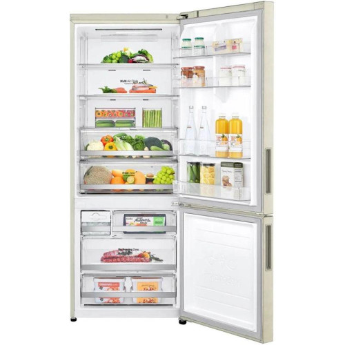 Холодильник LG GC-B569PECM 2-хкамерн. бежевый глянц. инвертер