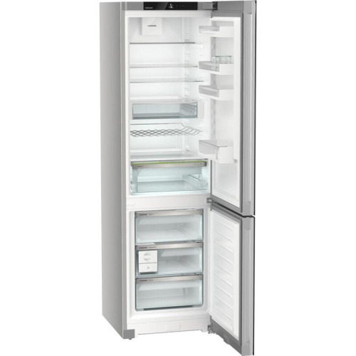 Холодильники LIEBHERR/ Plus, EasyFresh, МК NoFrost, 3 контейнера МК, в. 201,5 см, ш. 60 см, класс ЭЭ A++, внутренние ручки, черное стекло