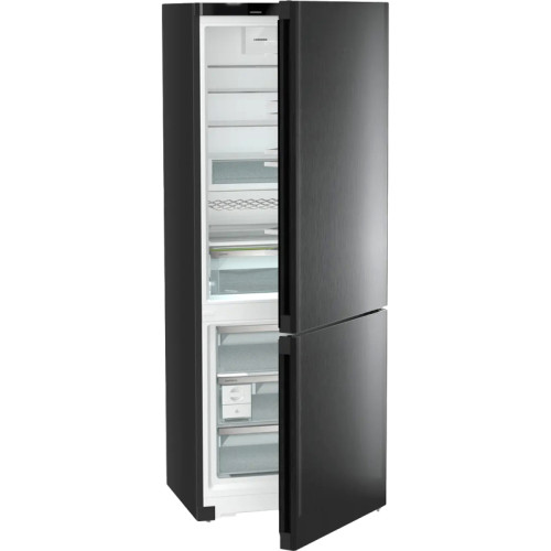 Холодильники LIEBHERR/ Plus, EasyFresh, МК NoFrost, 3 контейнера МК, в. 201,5 см, ш. 75 см, класс ЭЭ A++, внутренние ручки,цвет Black Steel,полезный объём: 474 л (346 л + 128 л)