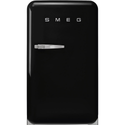 Холодильник SMEG/ Холодильник SMEG, отдельностоящий, стиль 50-х, однокамерный, внутренняя морозильная камера, объем 122 л, стандартный компрессор, энергоэффективность D, цвет черный