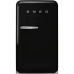 Холодильник SMEG/ Холодильник SMEG, отдельностоящий, стиль 50-х, однокамерный, внутренняя морозильная камера, объем 122 л, стандартный компрессор, энергоэффективность D, цвет черный