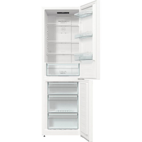 Холодильник Gorenje/ Холодильник Gorenje, отдельностоящий, объем 320 л (210+110 л), No Frost Plus, Multiflow 360, быстрое замораживание, цифровой дисплей, электронное управление, энергоэффективность А++, уровень шума 38 дБ, цвет белый