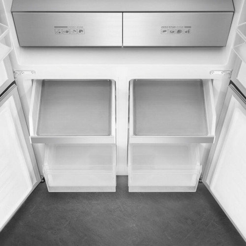 Холодильник SMEG/ Холодильник SMEG, отдельностоящий, 4-x дверный, LED подсветка, конвекция, MultiFlow, MultiZone, быстрая заморозка, электронный контроль температуры, инверторный компрессор, сигнал открытой дверцы, полезный объем 522 л, энергоэффективност