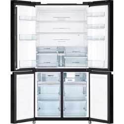 Холодильник Hitachi R-WB720PUC1 GPW 3-хкамерн. белый/черный инвертер