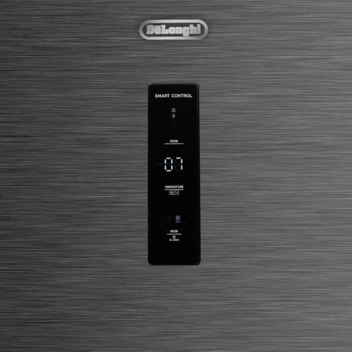 Холодильник Delonghi/ Холодильник Delonghi, отдельностоящий, ВхШхГ 1950х600х658 мм, объем 344 (235+109) л, сенсорное управление, Total Frost Free, Fresh Zone, контроль влажности, суперохлаждение, суперзамораживание, LED освещение, инверторный компрессор, 