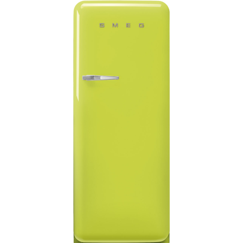 Холодильник SMEG/ Отдельностоящий однодверный холодильник, стиль 50-х годов, 60 см, цвет лайма, петли справа