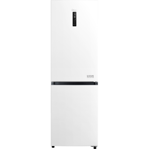 Холодильник MIDEA/ MDK/Холодильник MIDEA, отдельностоящий, полезный объем 346 л (223/123), Full No Frost, металлическая панель Metall Cooling, сенсорное управление, дисплей, LED освещение, энергоэффективность А+, цвет белый