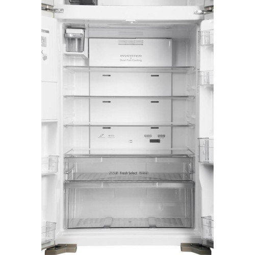 Холодильник Hitachi R-W660PUC7X GC 2-хкамерн. шампань стекло Холодильник Hitachi R-W660PUC7X GC 2-хкамерн. шампань стекло