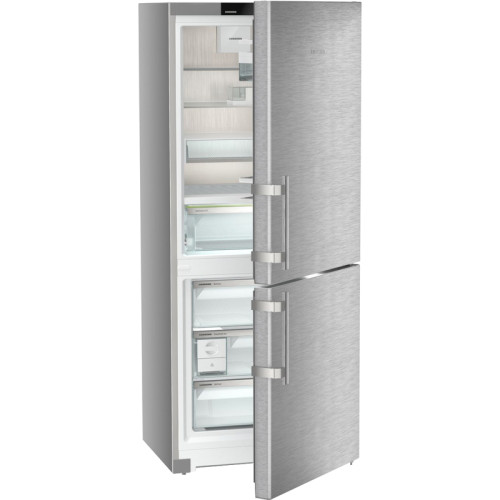 Холодильник Liebherr/ Prime, BioFresh 1 контейнер, МК NoFrost, 3 контейнера МК, в. 185,5 см, ш. 74.5см, класс ЭЭ A++, ручки с толкателями, двери из нерж. стали, дисплей,VarioTemp в морозильной камере