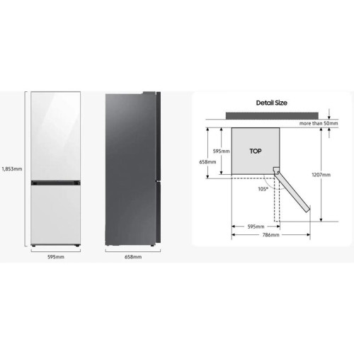 Холодильник Samsung RB34C675EBN/EF 2-хкамерн. черный инвертер