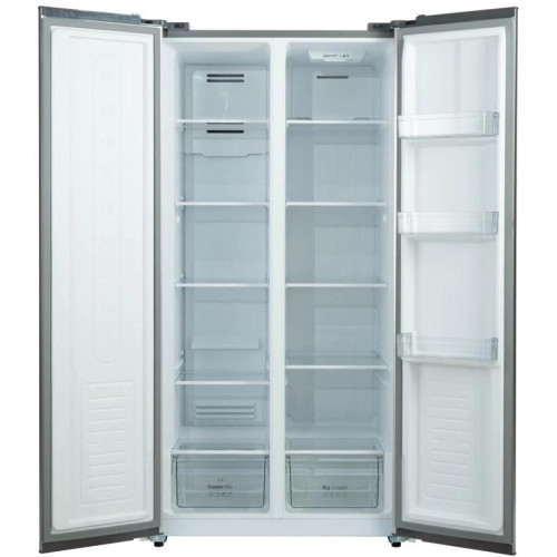 Холодильник Бирюса SBS 400 I 2-хкамерн. нержавеющая сталь