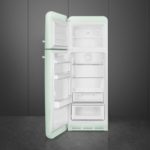 Холодильник SMEG/ Холодильник SMEG, отдельностоящий, стиль 50-х, двухкамерный, объем 294 л, инверторный компрессор, энергоэффективность С, цвет пастельно-зеленый