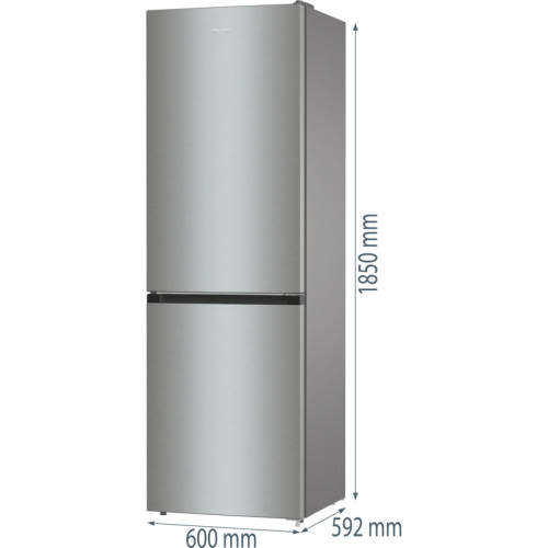 Холодильник Gorenje/ Холодильник Gorenje, отдельностоящий, объем 320 л (210+110 л), No Frost Plus, Multiflow 360, быстрое замораживание, цифровой дисплей, электронное управление, энергоэффективность А++, уровень шума 38 дБ, цвет нержавеющая сталь