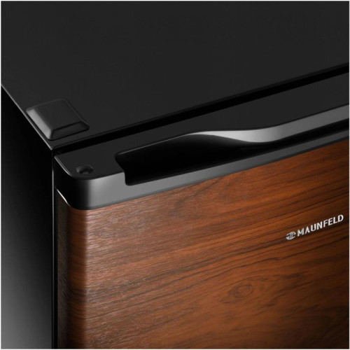 Холодильник Maunfeld MFF50WD 1-нокамерн. дерево/черный мат.