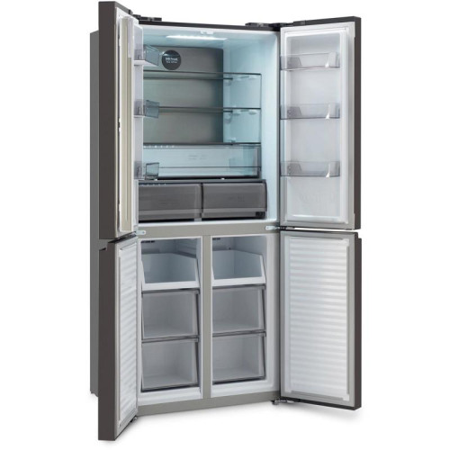 Холодильник Hyundai CM45043F 3-хкамерн. черная сталь