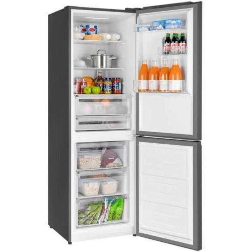 Холодильник Weissgauff WRK 185 Total NoFrost Inverter Black Glass 2-хкамерн. черный инвертер