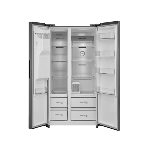 Холодильник Toshiba/ Холодильник Toshiba, Side-by-Side, ВхШхГ 1775х910х698 мм, полезный объем 582 л (380 + 202), Full No Frost, инверторный компрессор, антибактериальный модуль PureBio, металлическая задняя стенка, LED подсветка, автоматический льдогенера