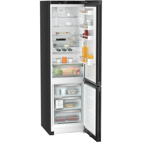Холодильники LIEBHERR/ Plus, EasyFresh, МК NoFrost, 3 контейнера МК, в. 201,5 см, ш. 60 см, класс ЭЭ A++, внутренние ручки, двери BlackSteel, дисплей на двери