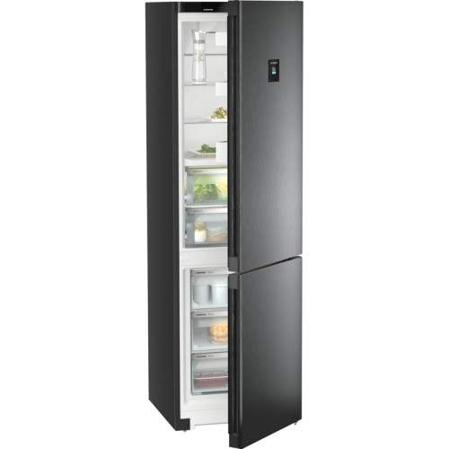Холодильники LIEBHERR/ Plus,BioFresh 2 контейнера, МК NoFrost, 3 контейнера МК, в. 201,5 см, ш. 60 см, класс ЭЭ A++, внутренние ручки, двери BlackSteel, дисплей на двери