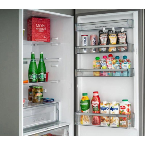 Холодильник Schaub Lorenz SLU S379Y4E 2-хкамерн. черное стекло