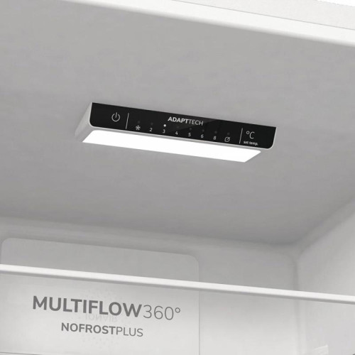 Холодильник Gorenje/ Холодильник Gorenje, отдельностоящий, объем 320 л (210+110 л), No Frost Plus, Multiflow 360, быстрое замораживание, цифровой дисплей, электронное управление, энергоэффективность А++, уровень шума 38 дБ, цвет белый