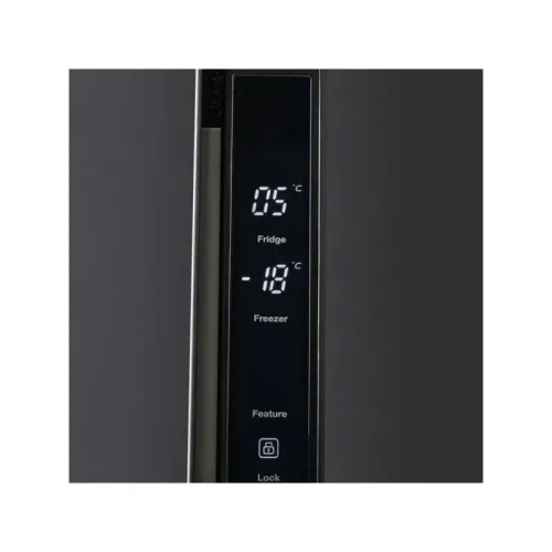 Холодильник Hyundai CM5005F 3-хкамерн. черное стекло инвертер