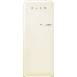 Холодильник SMEG/ Отдельностоящий однодверный холодильник, стиль 50-х годов, 60 см, кремовый, петли слева