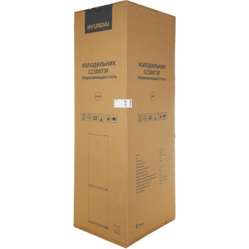 Холодильник Hyundai CC50073F 2-хкамерн. нержавеющая сталь инвертер