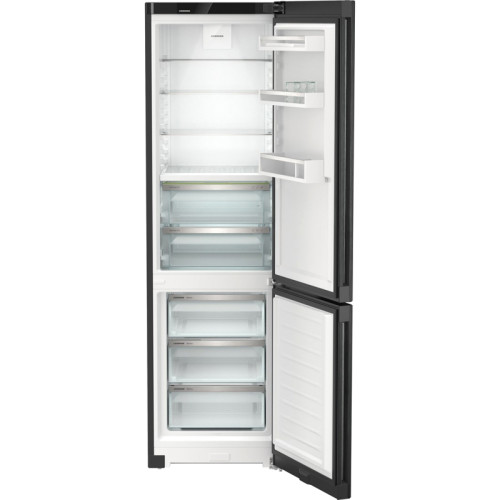 Холодильники LIEBHERR/ Plus,BioFresh 2 контейнера, МК NoFrost, 3 контейнера МК, в. 201,5 см, ш. 60 см, класс ЭЭ A++, внутренние ручки, двери BlackSteel, дисплей на двери