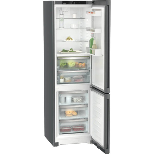 Холодильники LIEBHERR/ Plus, BioFresh 2 контейнера, МК NoFrost, 3 контейнера МК, в. 201,5 см, ш. 60 см, класс ЭЭ A++, внутренние ручки, цвет Dark Grey
