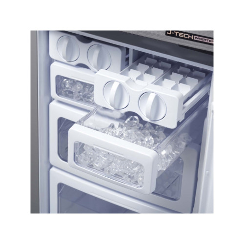 Холодильник Sharp Side by Side, класс энергопотребления A++, объем 21.1л, Высота: 172см, Бежевый