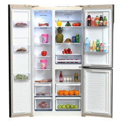 Холодильник Hyundai CS5073FV 3-хкамерн. шампань инвертер