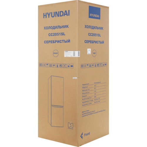Холодильник Hyundai CC2051SL 2-хкамерн. серебристый