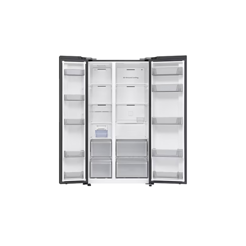Холодильник Samsung/ Холодильник Samsung, Side-by-Side, объем 646 л, технология SpaceMax, сенсорное управление, Wi-Fi, цвет черный