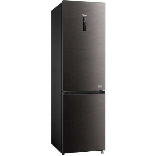 Холодильник MIDEA/ Габариты (ВхШхГ), мм: 2018х595х660, Инверторный компрессор, класс энергопотребления А++, Full No Frost, Управление через приложение MSmartHome и Wi-Fi, Полезный объём 360л (холодильная камера 256л/морозильная камера 104л), Цвет: чёрный