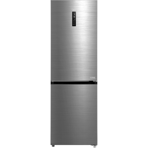 Холодильник MIDEA/ MDK/Холодильник MIDEA, отдельностоящий, полезный объем 346 л (223/123), Full No Frost, металлическая панель Metall Cooling, сенсорное управление, дисплей, LED освещение, энергоэффективность А+, цвет нержавеющая сталь