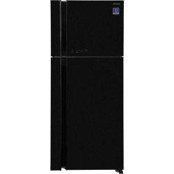 Холодильник Hitachi HRTN7489DF GBKCS 2-хкамерн. черный стекло инвертер