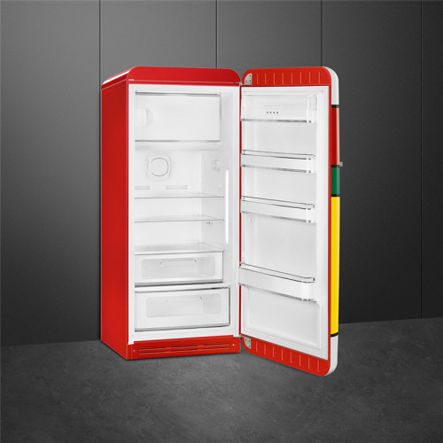 Холодильник SMEG/ Отдельностоящий однодверный холодильник, стиль 50-х годов, 60 см, петли справа, разноцветный, А+++