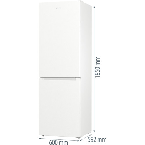 Холодильник Gorenje/ Холодильник Gorenje, отдельностоящий, объем 320 л (210+110 л), No Frost Plus, Multiflow 360, быстрое замораживание, цифровой дисплей, электронное управление, энергоэффективность А++, уровень шума 38 дБ, цвет белый
