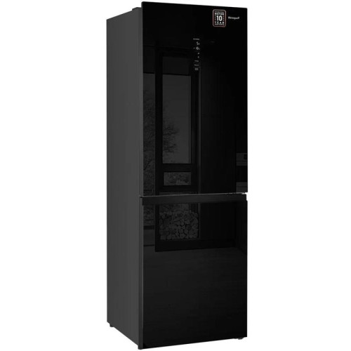 Холодильник Weissgauff WRK 185 Total NoFrost Inverter Black Glass 2-хкамерн. черный инвертер