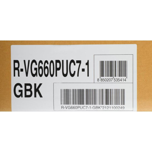 Холодильник Hitachi R-VG660PUC7-1 GBK 2-хкамерн. черный стекло инвертер