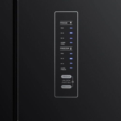 Холодильник Hyundai CM5005F 3-хкамерн. черное стекло инвертер