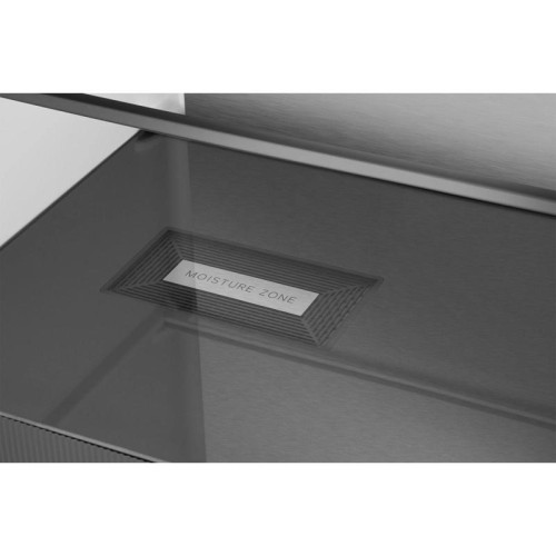 Холодильник Weissgauff WCD 450 Rock Glass NoFrost Inverter 3-хкамерн. графит темный