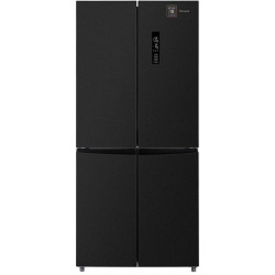 Холодильник Weissgauff WCD 450 BG NoFrost Inverter 2-хкамерн. черный инвертер