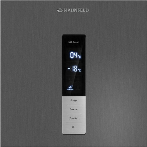 Холодильник Maunfeld MFF200NFSE 2-хкамерн. нержавеющая сталь